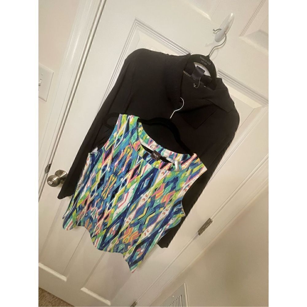 Rafaella women’s bundle lot long sleeve turtle neck and sleeveless blouse XL